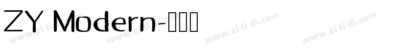 ZY Modern字体转换